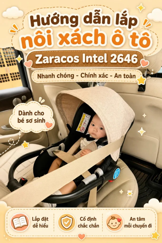 Cách kết nối nôi oto Zaracos Intel 2646 trên xe